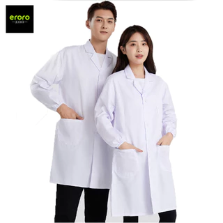 ERORO เสื้อกาวน์กันน้ำ เสื้อห้องปฏิบัติการ เสื้อกาวน์ห้องแล็บ (แขนสั้น-แขนยาว)