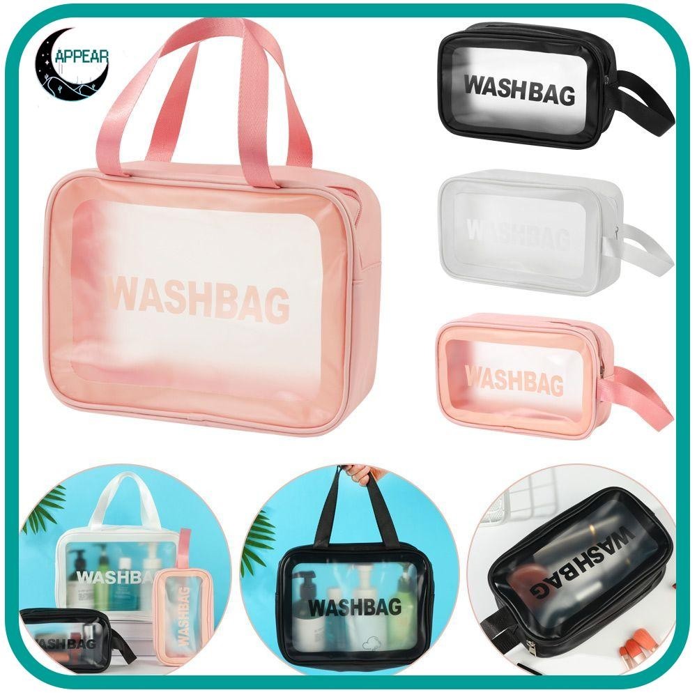 Appear กระเป๋าเครื่องสําอางแต่งหน้ากันน้ํา Beach Storage Pouch Skincare Tool Woman Female School Supplies Wash Bags