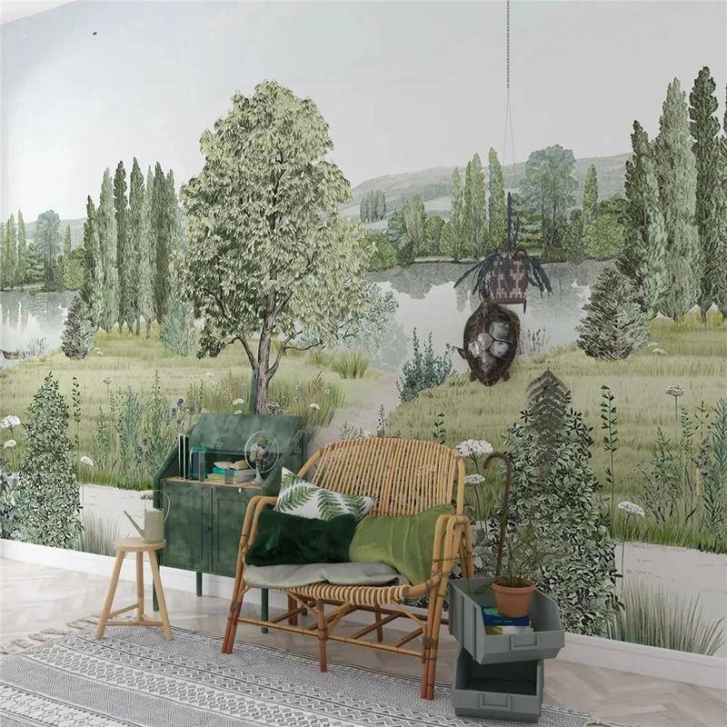 Custom Tropical Jungle Naturel ภูมิทัศน์ 3D ภาพจิตรกรรมฝาผนังวอลล์เปเปอร์สําหรับห้องนั่งเล่นห้องนอนโซฟาพื้นหลังผนังกระดาษสติกเกอร์ – โปรปัง