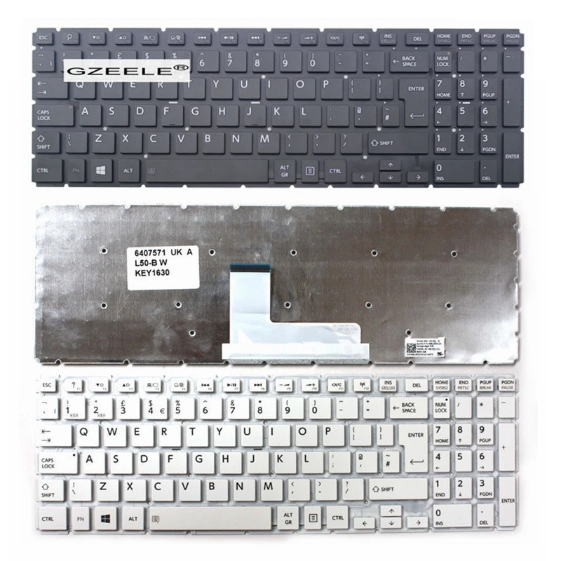 Uk คีย์บอร์ดสําหรับ Toshiba Satellite L50-B L55-B L50D-B L55DT-B S50-B S55-B