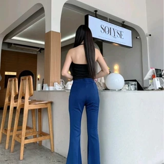 กางเกงขาม้า S-XL ผ้าฮานาโกะแรงไม่หยุด
