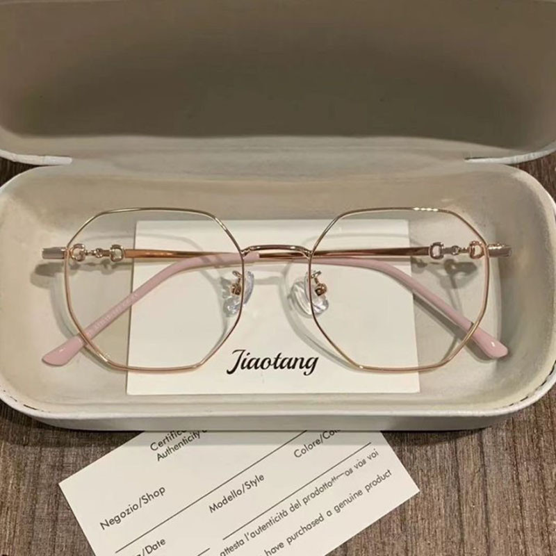 👓แว่นตาแฟชั่น👓 -25~600° แว่นสายตาสั้น แว่นป้องกันแสงสีฟ้า แว่นตานักเรียนสไตล์เกาหลี 1002