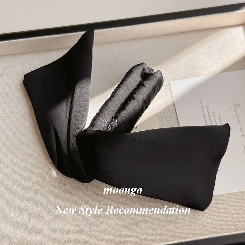 Mouga/simple Classy Rabbit Ear Banana Clip กิ๊บติดผมด้านหลังหัวแนวตั้งคลิปกิ๊บติดผมผ้าโพกศีรษะ