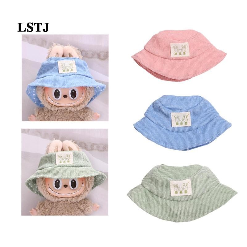 Labubu เครื่องแต่งกายหมวกตุ๊กตา 15 ซม. ทําตุ๊กตาของคุณเองการ์ตูน DIY รูปหมวกปีกกว้าง
