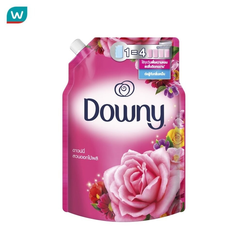 Downy ดาวน์นี่ ผลิตภัณฑ์ปรับผ้านุ่ม สูตรเข้มข้นพิเศษ การ์เด้นบลูม ถุงเติม 1.2 ลิตร