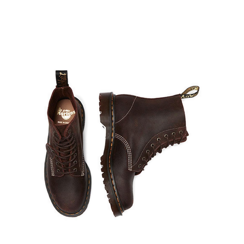 Dr. Martens รองเท้าบูทหนัง Wax Commander รุ่น 1460 Made in England - สีน้ำตาล