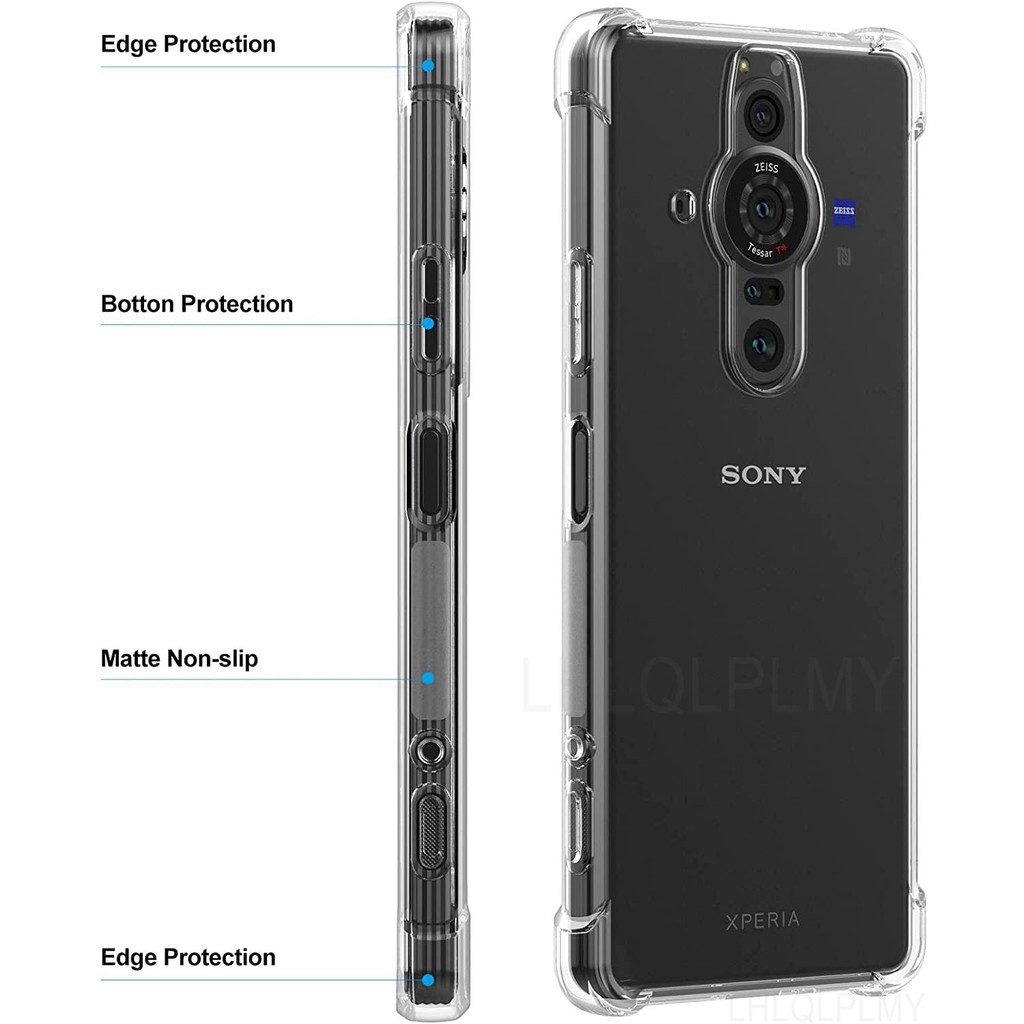 เคสโทรศัพท์ซิลิโคนกันกระแทกสําหรับฝาครอบป้องกัน Sony Xperia Pro-I