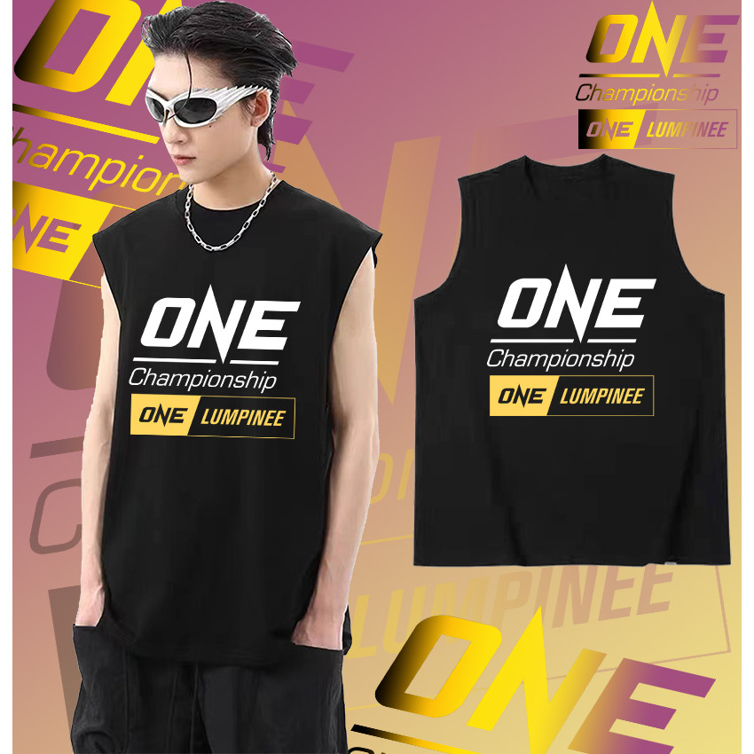 ใหม่ เสื้อใหม่ เสื้อกั๊ก One championship เสื้อกั๊กแขนกุด cotton100% Men's Women's #K05