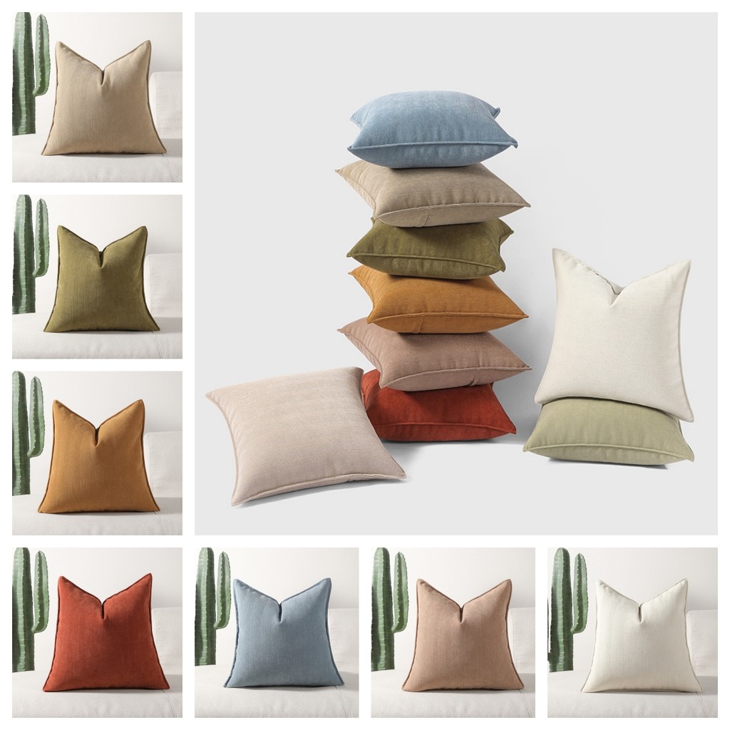 ปลอกหมอนโซฟา Chenille ขนาด 30x50/40x40/45x45/50x50 ซม.