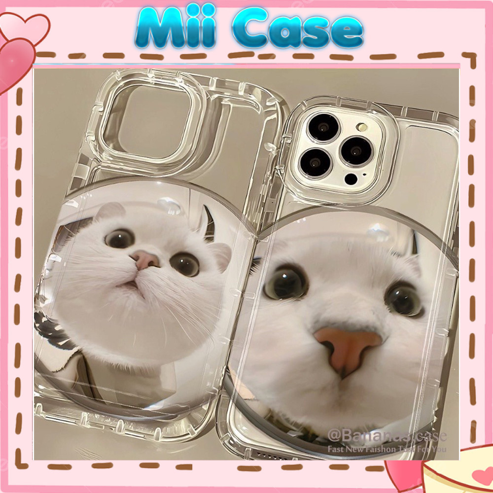 เคสโทรศัพท์ TPU โปร่งใสพร้อมกระต่ายและแมว meme พิมพ์นุ่มโปร่งใสกันกระแทกสําหรับ IPhone 1411 12 Pro X