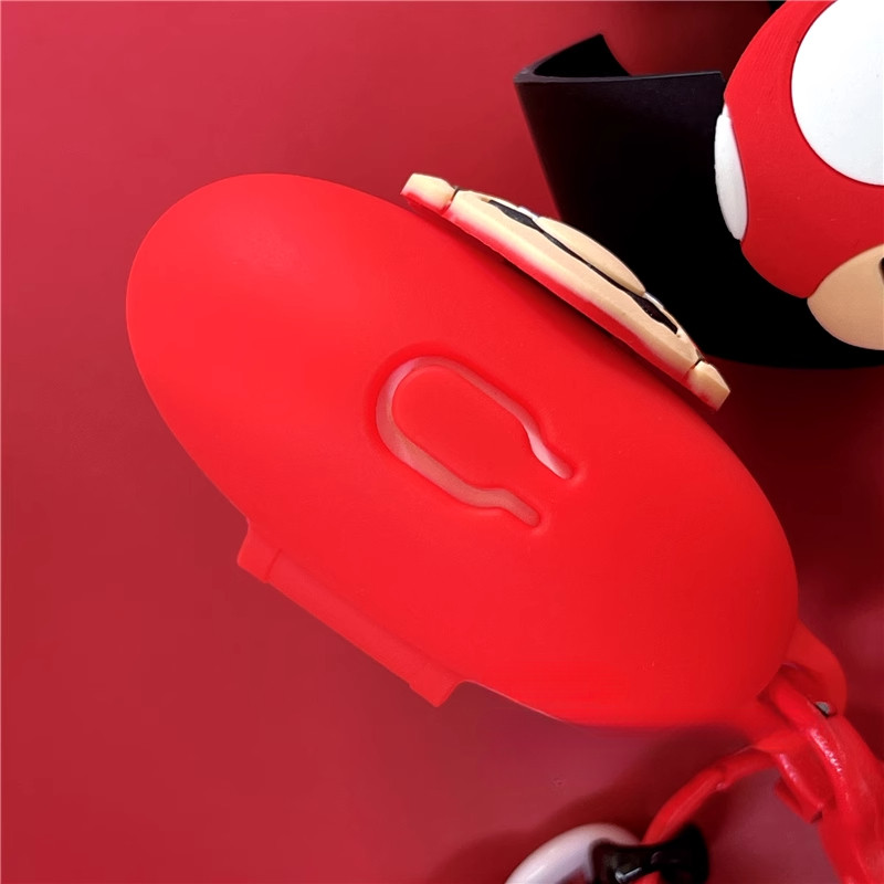 For EDIFIER R1 Case Cartoon EDIFIER Comfo C Silicone Soft Case Cute Mario Keychain Pendant Finger Ring Lanyard EDIFIER Comfo C Shockproof Shell Protective Sleeve - รูปที่ 4