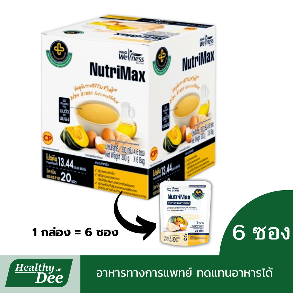 NutriMax ນູທຣີແມັກซ์ ອາຫານທາງການແພດ ສູດຄົບພร้อมກິນ ສຳລັບໃຫ້ອາຫານທາງສາຍຢາງ
