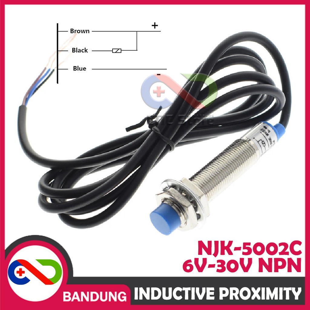 LJ12A34Z LJ12A3 PROXIMITY SWITCH PHOTOELECTRIC NO NPN 3 ลวดโลหะ INDUCTION
