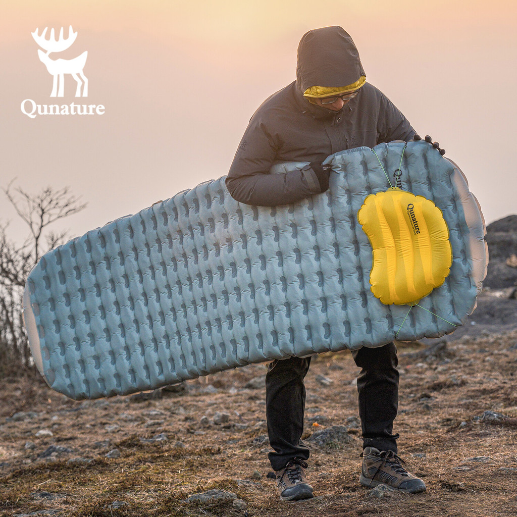 【TH Delivery 】Qunature R5.0 แผ่นรองนอนสำหรับเต็นท์ ที่นอนเป่าลมแคมป์ปิ้ง น้ำหนักเบา ฉนวนกันความร้อน ทนทานต่อการสึกหรอ กันน้ำ อุปกรณ์แคมป์ปิ้ง