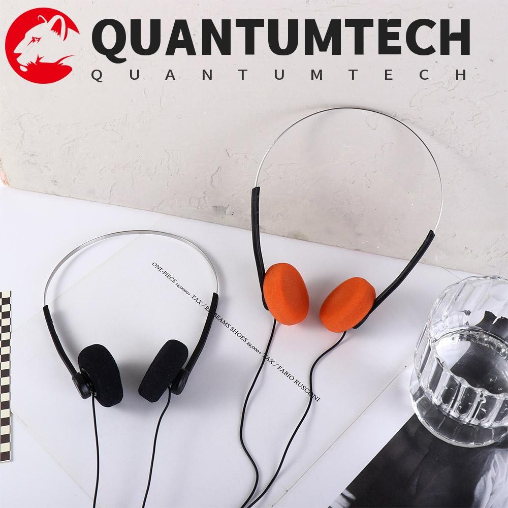 Quantumtech Underwire หูฟัง, Vintage 3.5 มม.Retro Feelings หูฟัง, บุคลิกภาพ Over Ear แบบมีสาย 80s 90s เพลง Mp3