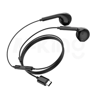 Hoco หูฟังสาย M101 ของแท้ 100% อัพเกรดเสียงดี 32โอมห์ มีไมค์สมอลทอร์ค สีใหม่ Jet Black Stereo