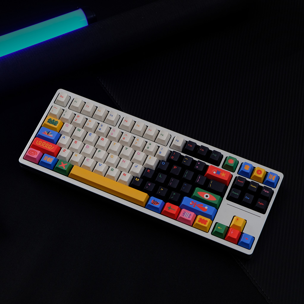 Gmk CYL Motif keycaps Cherry profile PBT ชุดปุ่มกดแบบกําหนดเองสําหรับคีย์บอร์ดแบบกลไก