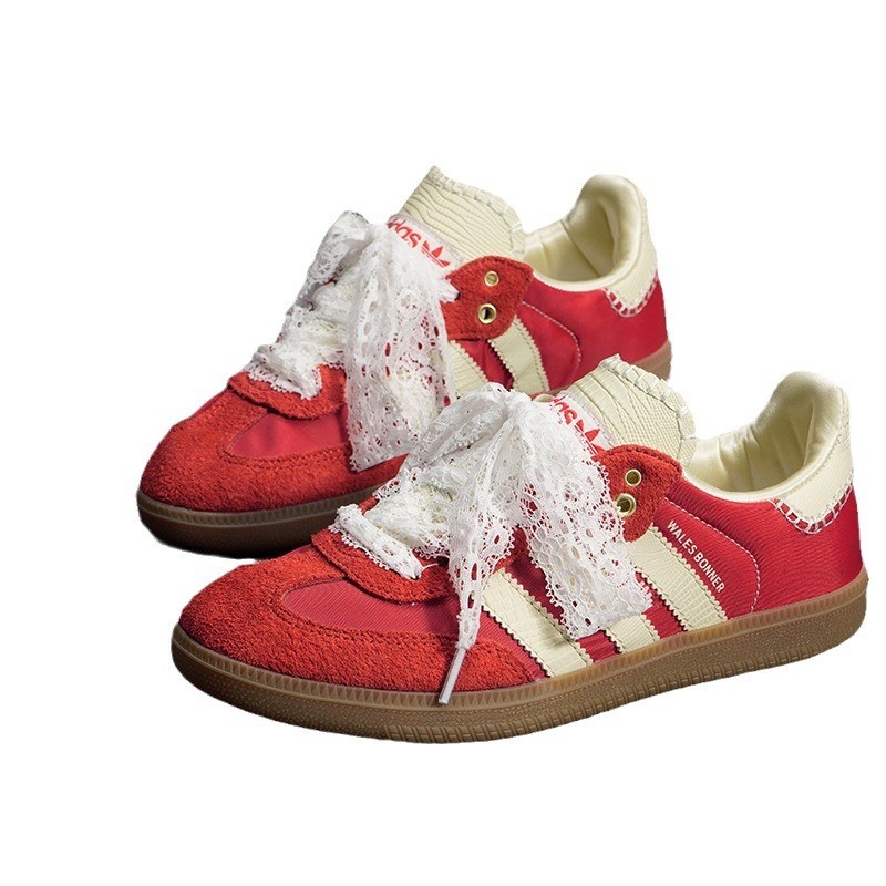 ผ้าไหม Laced สําหรับรองเท้า T-Toe diy สไตล์บัลเล่ต์ samba T-Toe รองเท้าเยอรมันการฝึกอบรมรองเท้าลูกไม้สีขาว Laces 120 ซม.