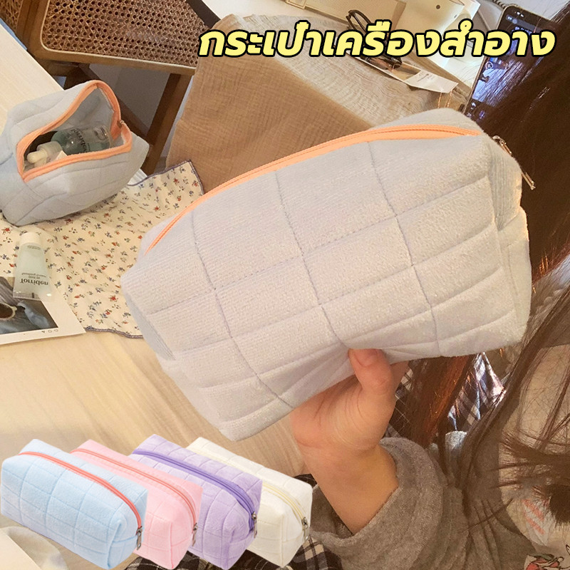กระเป๋าดินสอ กระเป๋าเครื่องสําอาง ขนาดใหญ่ จุของได้เยอะ สีมาการอง เหมาะกับการเดินทางกลางแจ้ง