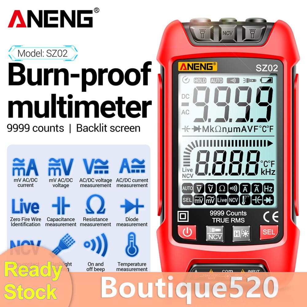 9999 นับ Capacitance Meter ความแม่นยําสูง True RMS Ohm Tester พร้อมไฟ LED [boutique520.th]