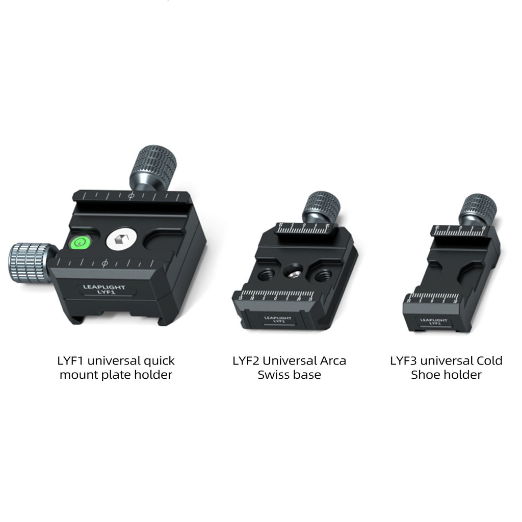 อลูมิเนียมอัลลอยด์ Quick Release แผ่นรองเท้าเย็น Clamp Mount 3/8 "และ 1/4 "สกรู Arca Swiss