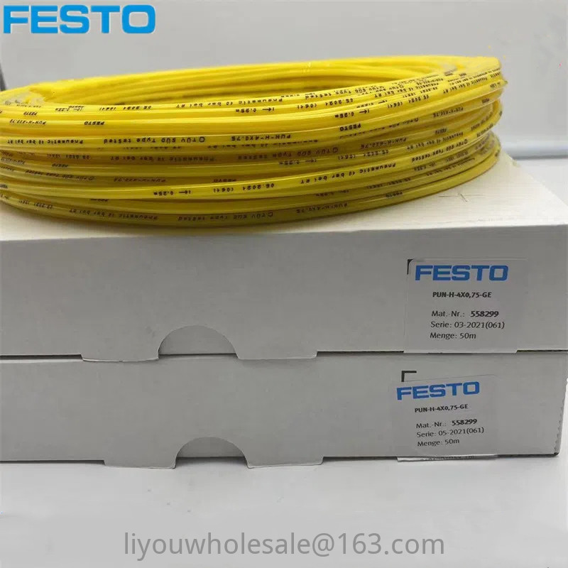 Festo Trachea 4mmPU Tube 6mm Hose Ready Stock PUN-H-4X0.75-6X1-GE 558299 558300 ปุน-h-4x0.75-gn 5582