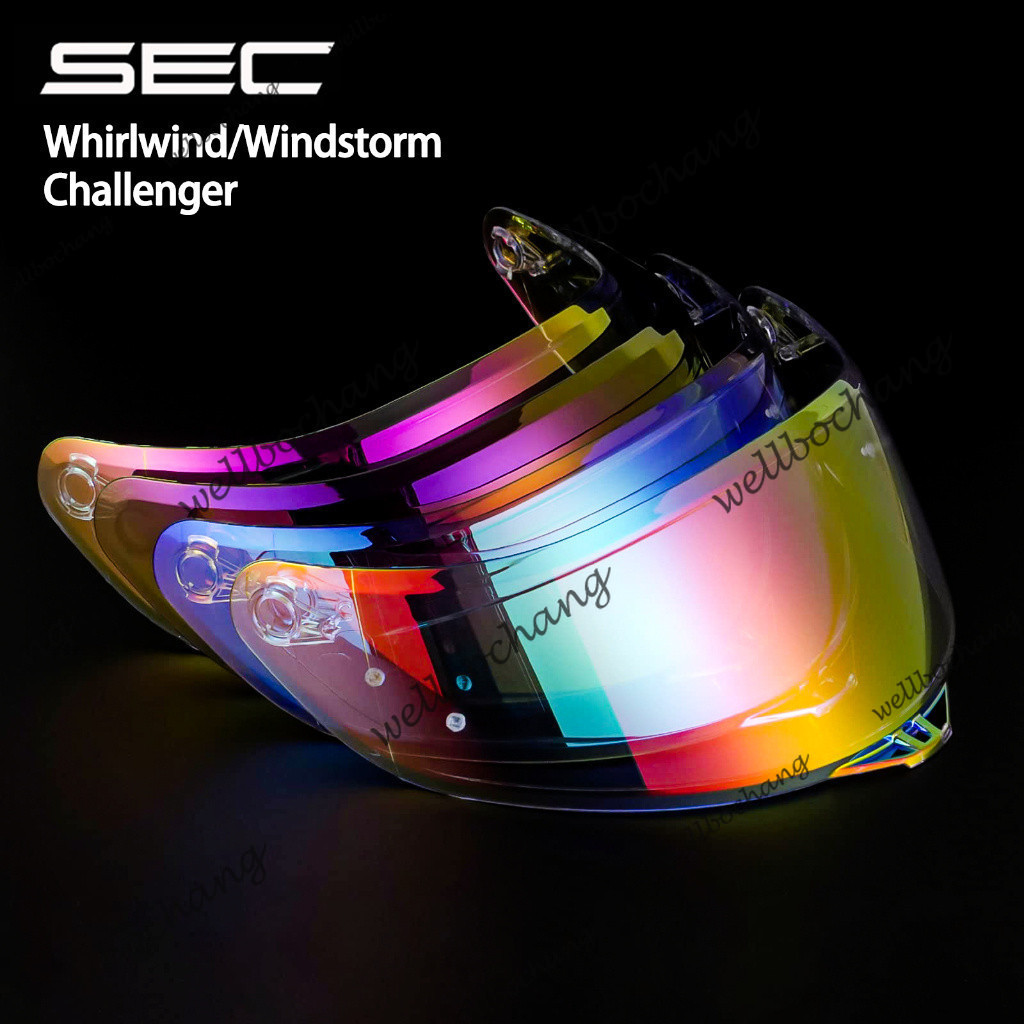 [ReadyStock]Sec Visor Lens Sec Whirlwind Windstorm V1 V2 V3 Challenger Blitzer Sec Huslin