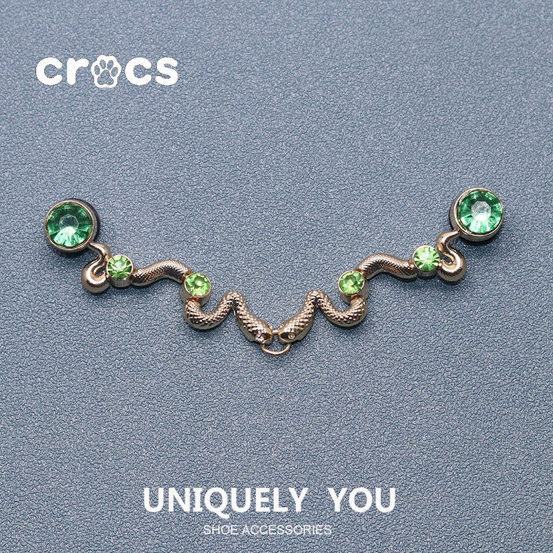 Crocs JIbbitz Wealth Chain JIbbitz TJC Cave Shoes Accessories charm Crocs Metal Diamond Shoe Buckle