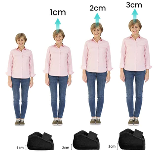 Sriei 1 ซม./2 ซม./3 ซม.ความสูงเพิ่มพื้นรองเท้าครึ่งส้น Protectors เพิ่มความสูงรองเท้า Sole Pad Shock Absorption Lift ความสูงเท้าเบาะสําหรับผู้ชายผู้หญิง