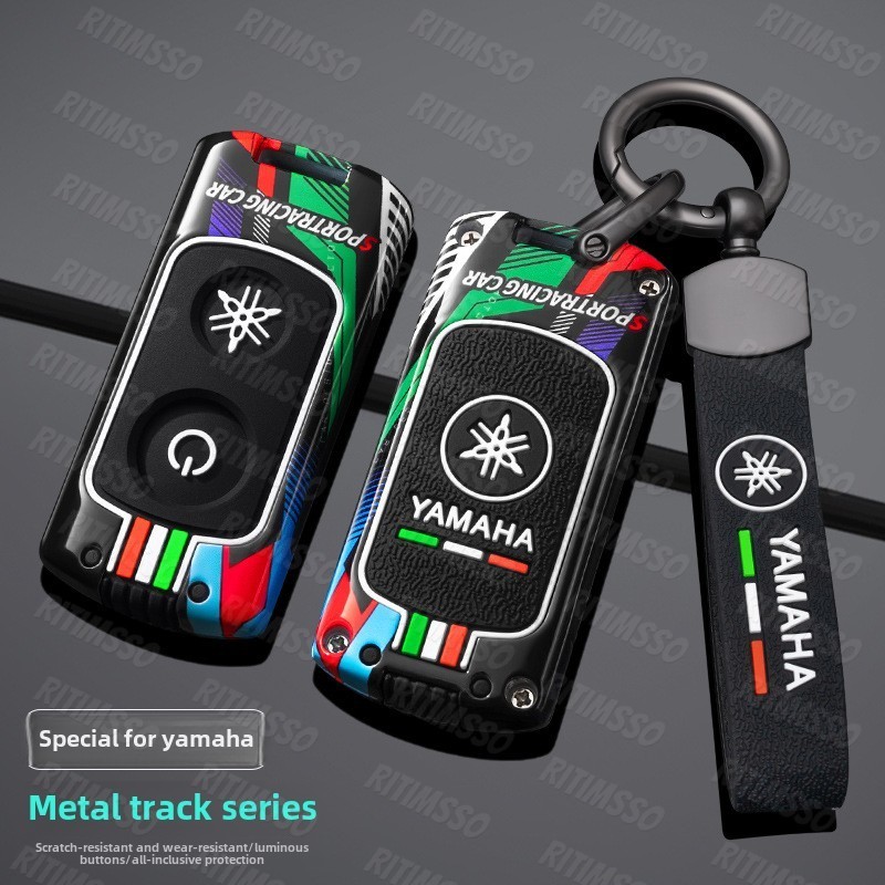 รถ Remote Key Case Shell, Fit สําหรับ Yamaha Nmax 2021/2022 NVX NVX155 XMAX XMAX300 QBIX AEROX JAUNS
