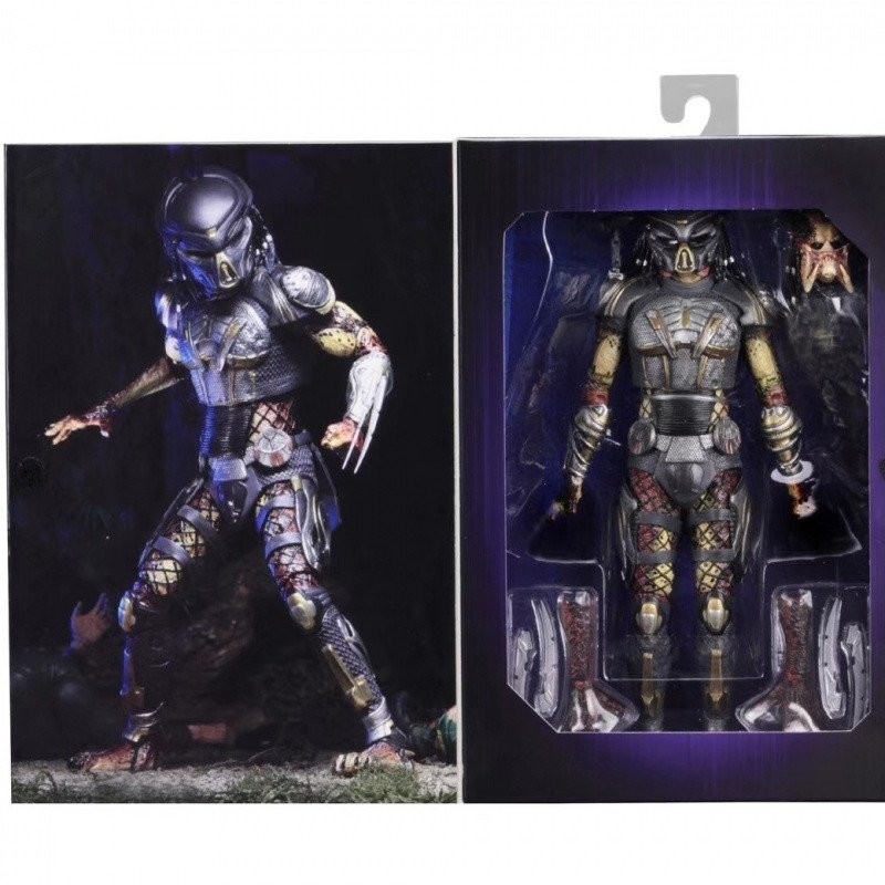 ฟิกเกอร์เคลื่อนที่ NECA Predator 2018 Escape Fugitive Predator Assassin Ultimate Predator โมเดลของตก