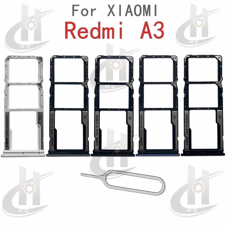 สําหรับ Xiaomi Redmi A3 ซิมการ์ดถาดผู้ถือช่องเสียบการ์ด Reader SD Slot Adapter อะไหล่
