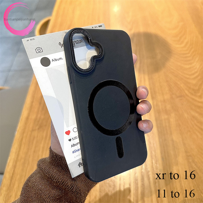 เคสโทรศัพท์แบบสั่งทําแม่เหล็กสําหรับ iPhone XR เปลี่ยนเป็น 16 เคสสําหรับ 11 ถึง 16 XR ke16 plus ปกหลัง