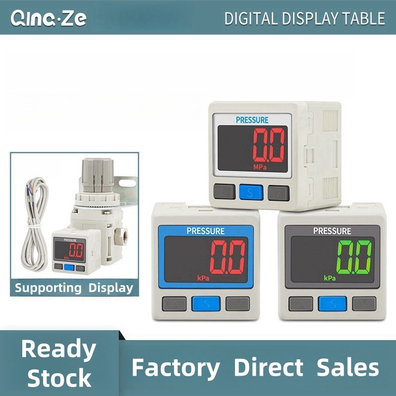 Ise30a เครื่องวัดความดันจอแสดงผลดิจิตอลสูญญากาศ ZSE30A DPSN1 เครื่องวัดความดัน