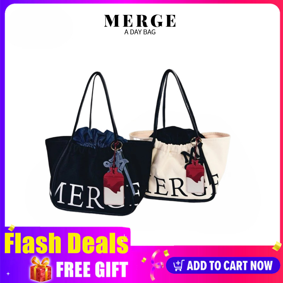 100%แท้ MERGE A DAY/Merge กระเป๋า official กระเป๋าถือ สะพายข้าง
