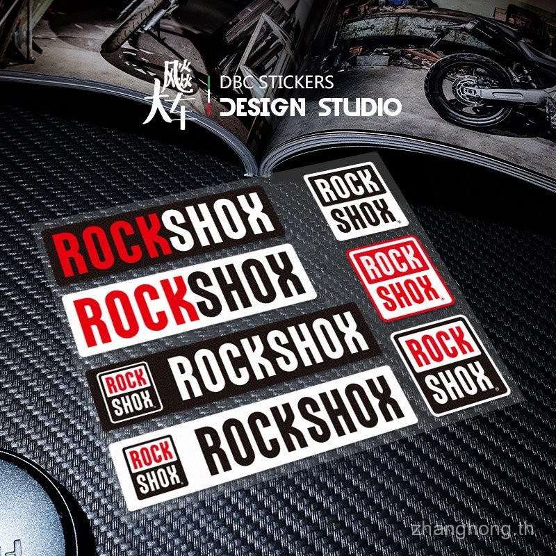 Rockshox จักรยานเสือหมอบจักรยานเสือภูเขาสติกเกอร์โช้คอัพหน้ากรอบโช้คอัพสติ๊กเกอร์กันน้ำ
