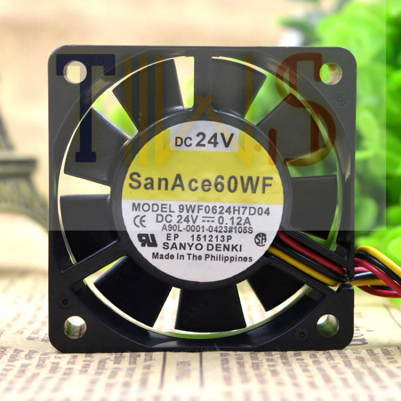 ร้านในไทย! พัดลม 40*40หนา 20 A90L-0001-0511/0423#105S 9WF0624H7D03/D04/D05 ไฟ24V  แจ็ค ดำ ขาว 0.12a