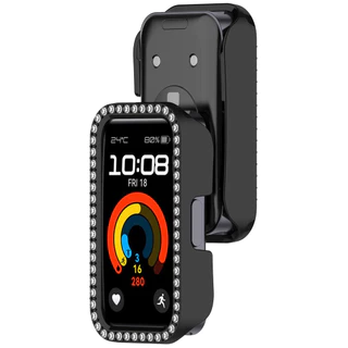 PC Hard Edge เพชร Encrusted สําหรับ Huawei band 11 11Prro 10 9 8 สมาร์ทสําหรับ Huawei band 11/11 Pro/10/9/8 band อุปกรณ์เสริม