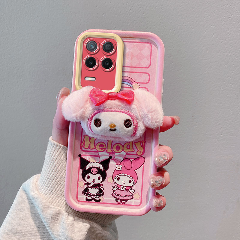 เคส Realme 8(5G) น่ารัก Melody/Kuromi/Big Eyes Coal Ball/Labu การ์ตูน 3D ตุ๊กตาตุ๊กตาอะนิเมะ Anti Drop เคสโทรศัพท์ - รูปที่ 4