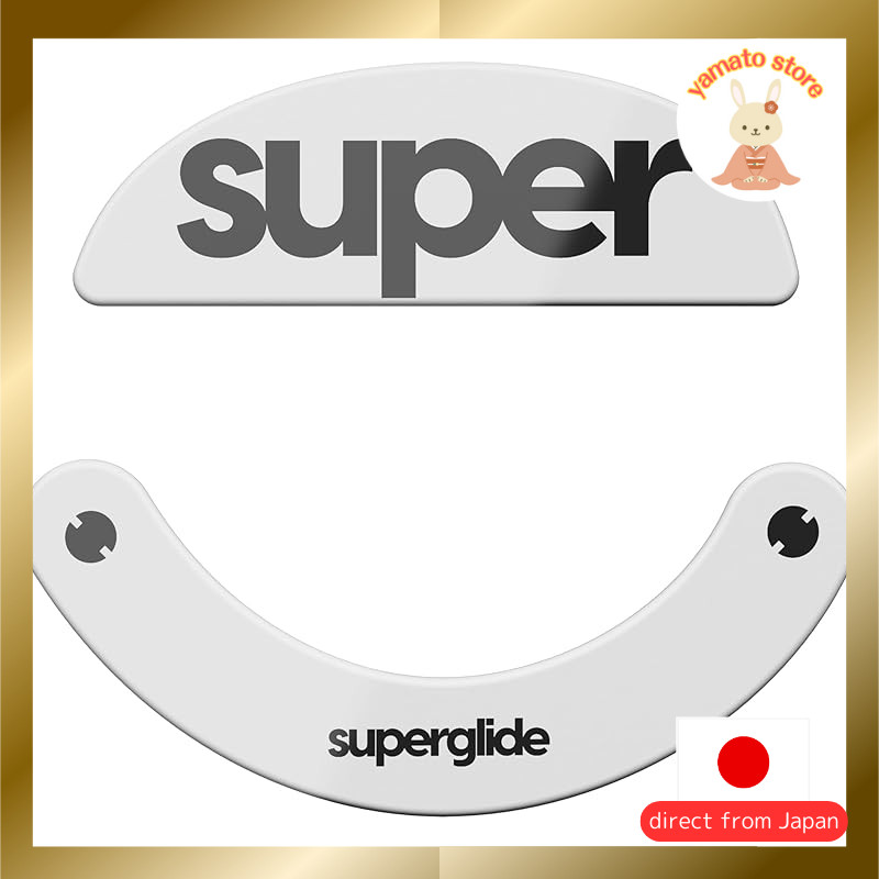 Superglide2 Type-C Mouse Feet for Pulsar Xlite V2/Xlite V2mini Wireless [Enhanced Glass Material, Ro