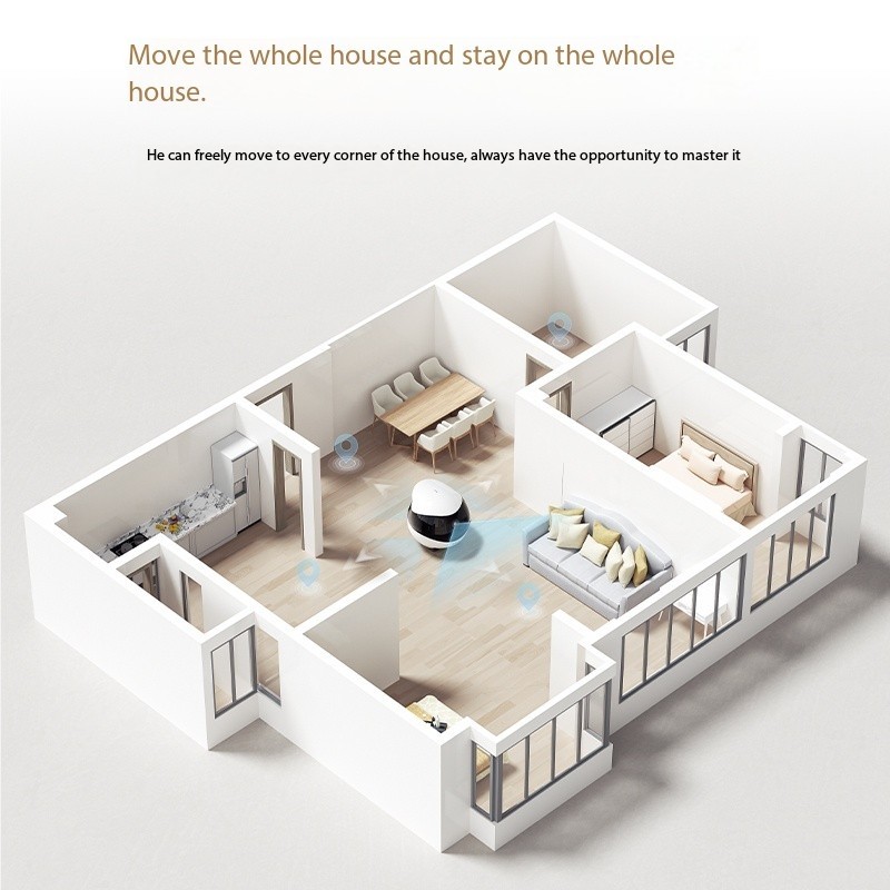 [ใน คลังสินค้า] EBO Air2 is a full-house mobile walking robot that monitors household electronics, cameras for bosses, boyfriends, girlfriends, pets, cats, wireless, plug-in remote control, companionship, and an intelligent camera head monitor
