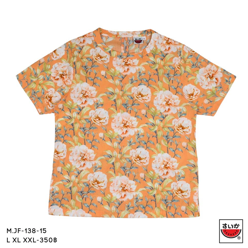 เสื้อแตงโม SUIKA คอจีนแขนสั้น ติดกระดุมหลัง M.JF-138 305 thumbnail 8