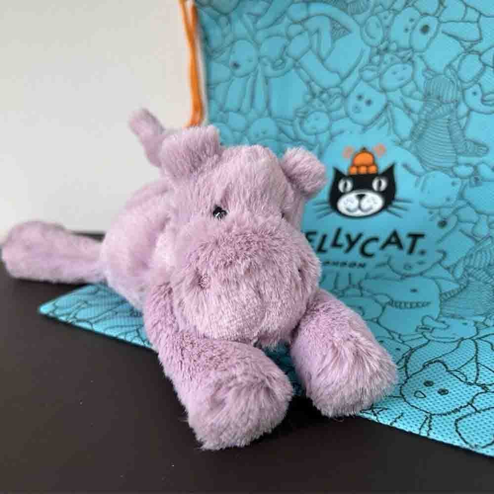 Jellycat Tiny Smudge Hippo Soft Plush Toy New With Dust Bag