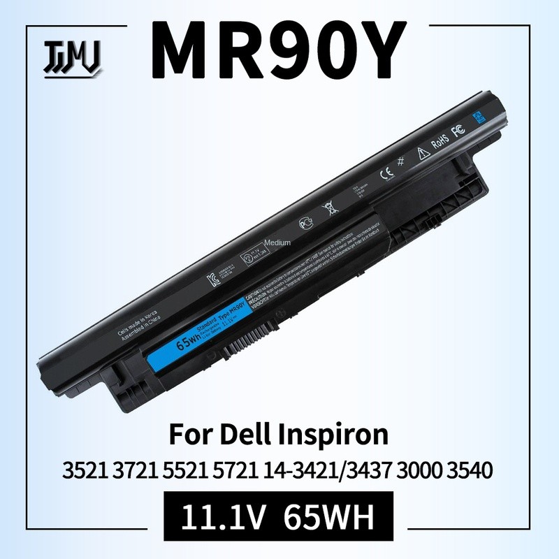 65WH MR90Y Battery Compatible for Dell Inspiron 3521 3721 5521 5721 14-3421 14-3437 14R-5421 17 Latitude 3000 3540 Serie