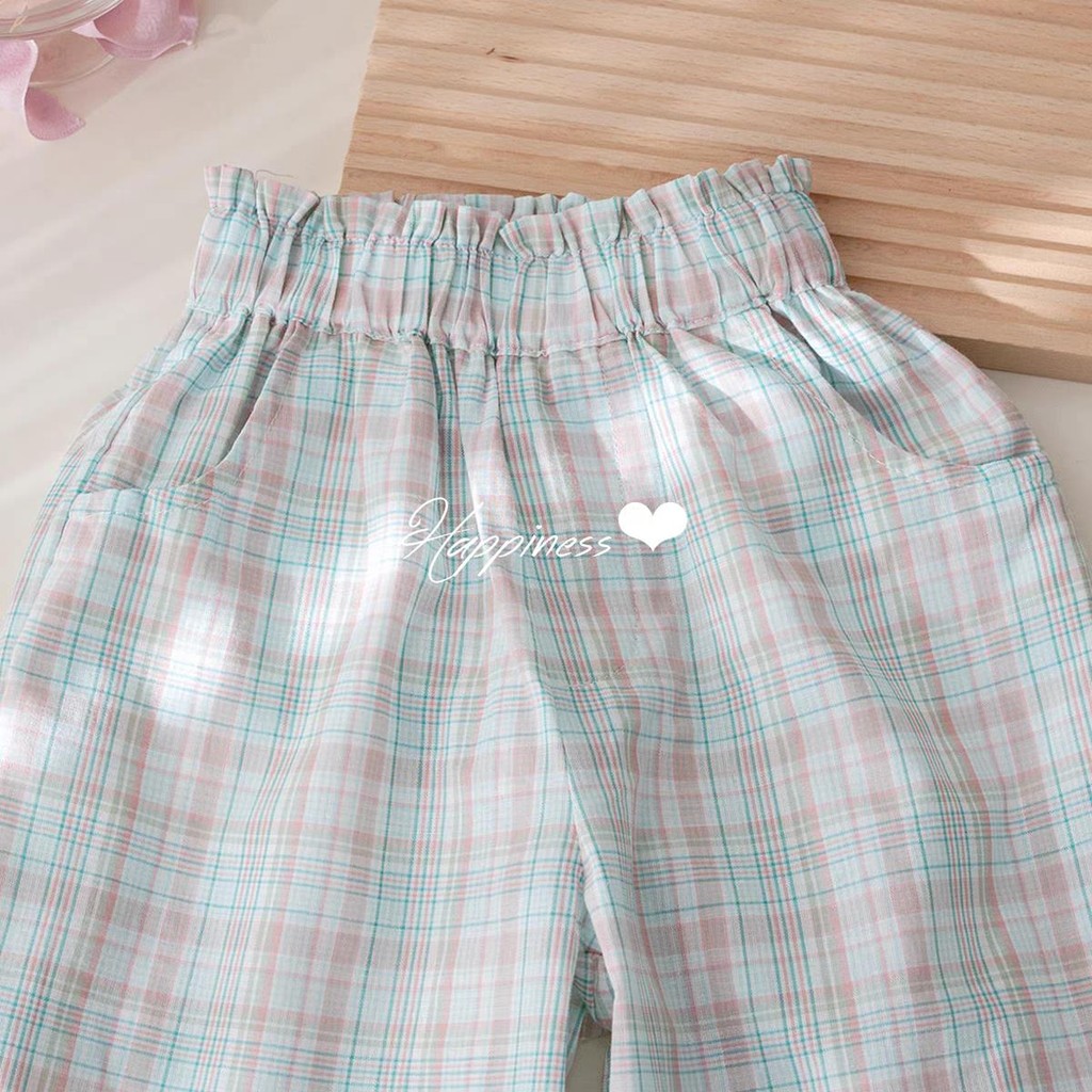 [9419 คอลเลกชันคน] สาวฤดูร้อนชุดข้อเท้ายาวกางเกงแฟชั่นสไตล์อภิบาลลูกไม้ปักกางเกงลําลองเด็กสาวกางเกงฤดูร้อน❤3.27❤ - รูปที่ 3