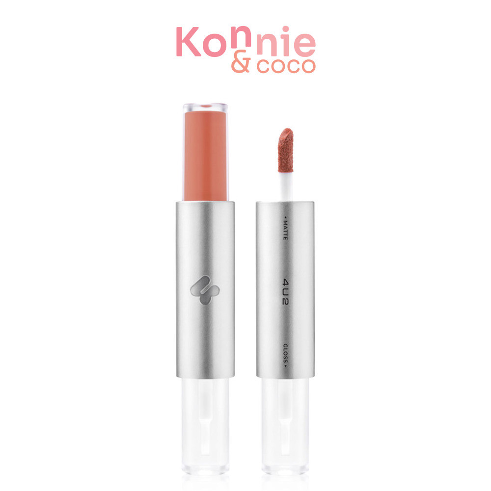 4U2 Twogether Matte & Gloss Lip 2g โฟร์ยูทู ทูเกเตอร์ แมท แอนด์ กลอส ลิป ลิควิดลิปสติก 2เนื้อสัมผัสแ