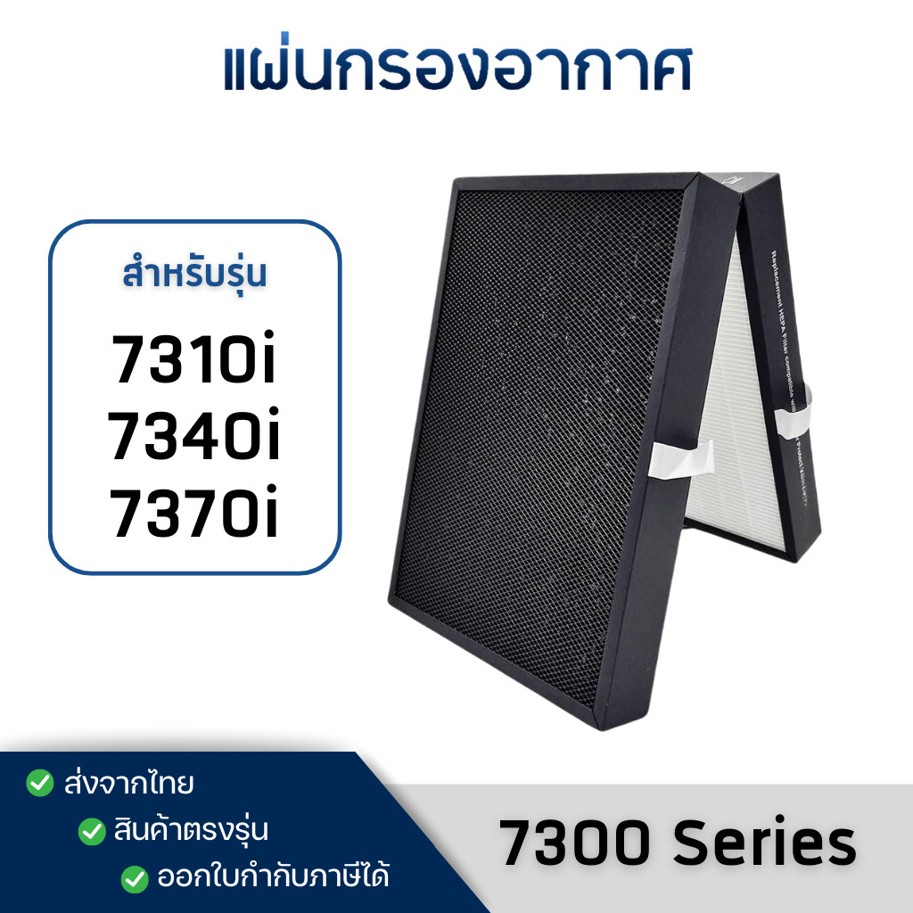 แผ่นกรองอากาศ Blueair รุ่น 7310i 7340i 7370i สำหรับเครื่องฟอก บลูแอร์ 7300 Series HealthProtect Smart Filter