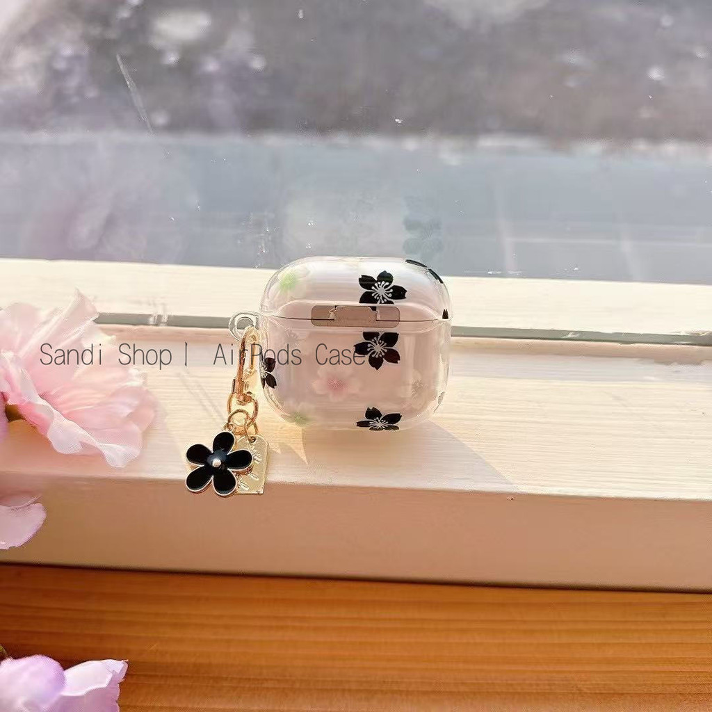 โปร่งใสglitterดอกไม้airpods 4 สําหรับAirPods 1/2/3/Pro/Pro2 กรณีTPU Soft Appleชุดหูฟังบลูทูธไร้สายAnti drop AirPods 3GenกรณีAirPods Pro2 กรณี ราคา ถูกที่สุด ดีลบีเคเค แกลเลอรีภาพที่ 8