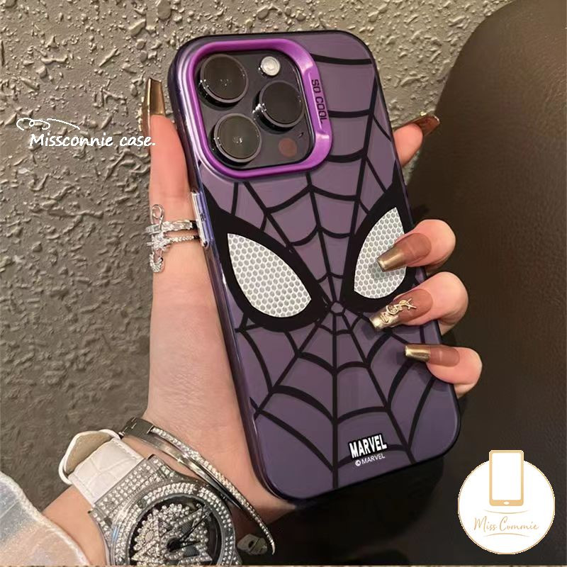 เคสโทรศัพท์มือถือ โลหะ ลายสไปเดอร์แมน หรูหรา สําหรับ Realme C67 C55 C51 C21Y C53 C35 C25Y 8i C11 5i 5 C25 C15 C12 C17 C33 C21 6i 7i 9i 5s C20A C20 C30 Note 50 Narzo 50