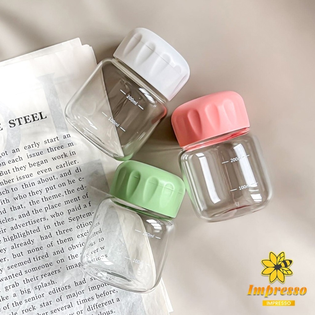 Impresso ขวดน้ําขนาดเล็กแบบพกพา น่ารักมินิมอล ใส่นม 200 ml ใส่กาแฟ Portable cup - รูปที่ 3